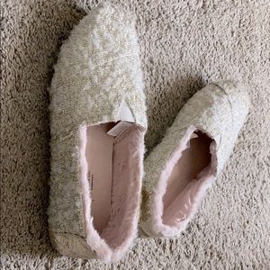 Toms woven silver,gold